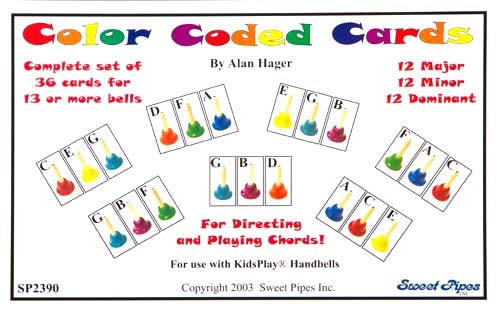 Color Coded Chord Cards For 20-Note Bell Sets