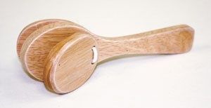 Natural Wooden Handle Castanet - Rhythm Band