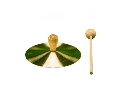 Solid Brass Cymbal With Mallet - 5"