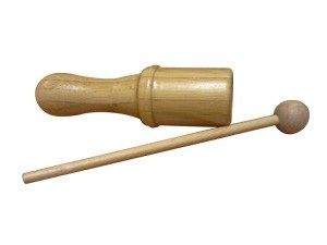 Rhythm Band Bamboo Small Tone Block With Mallet