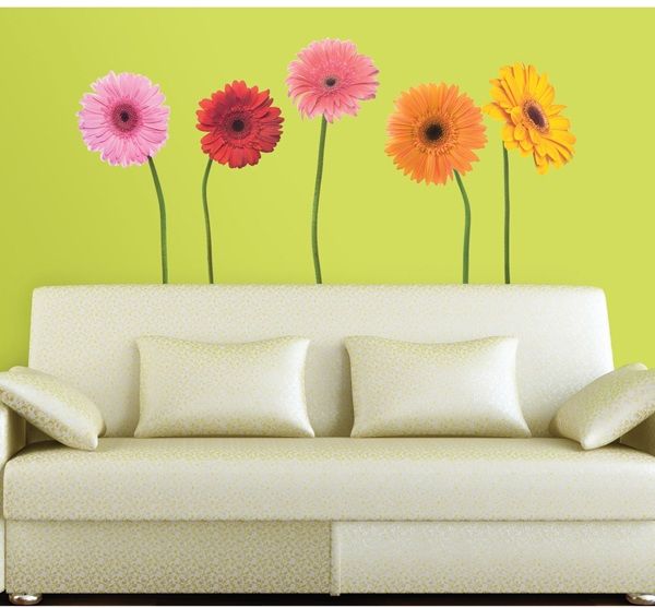 Gerber Daisies Giant Wall Decals