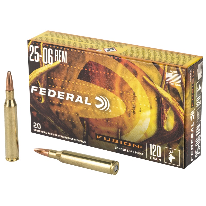Fusion 25-06Rem 120 Grain Boat Tail Ammunition