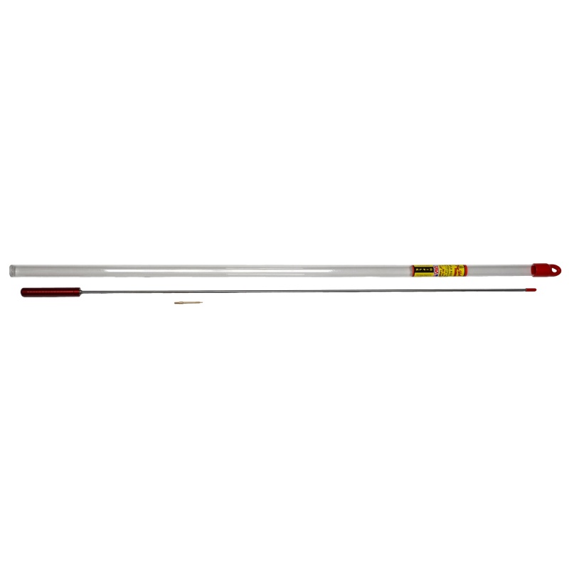 Pro-Shot Products, Cleaning Rod, 1 Piece, .17 Caliber, 32.5" Length, #5-40 Threading, Includes Brass Jag, Plastic Tube