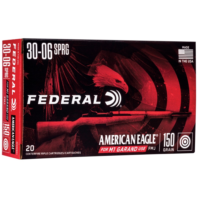Federal, American Eagle, 30-06, 150 Grain, Full Metal Jacket, 20 Round Box