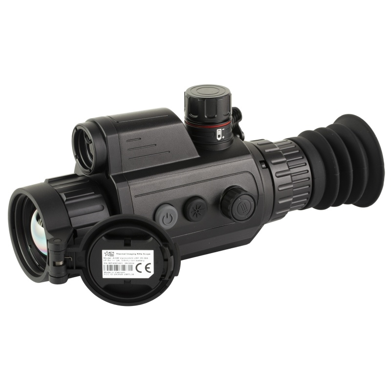Agm Global Vision, Varmint V2 Lrf 35-384, Thermal Imaging Scope, 3-24X Magnification, 35Mm, Multiple Reticle, Black, Built-In Laser Range Finder, Digital Zoom 1X/2X/4X/8x