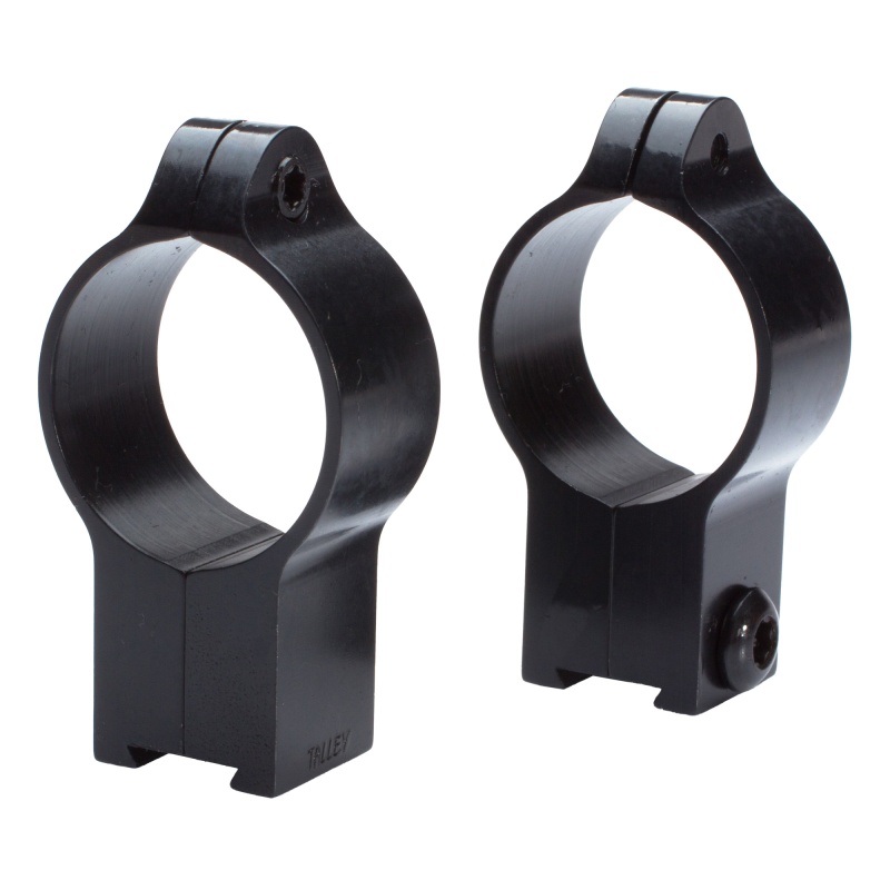 Talley Manufacturing, Light Weight Ring Set, 1" High, Fits Cz With 11Mm Dovetail (452 European/455/457/512/513), Matte Finish, Black