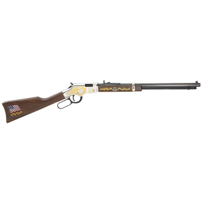 Henry Repeating Arms, Golden Boy, Lever Action, 22Lr, 20" Octagon Barrel, Brass Receiver, Walnut Stock, Adjustable Sights, 16 Rounds, Engraved