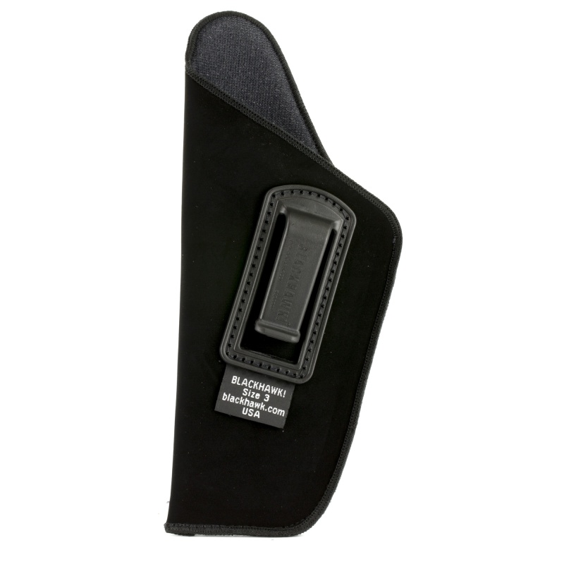 Blackhawk, Inside The Pant Holster, Size 3, Fits Large Automatic Pistol With 4.5-5" Barrel, Left Hand, Black