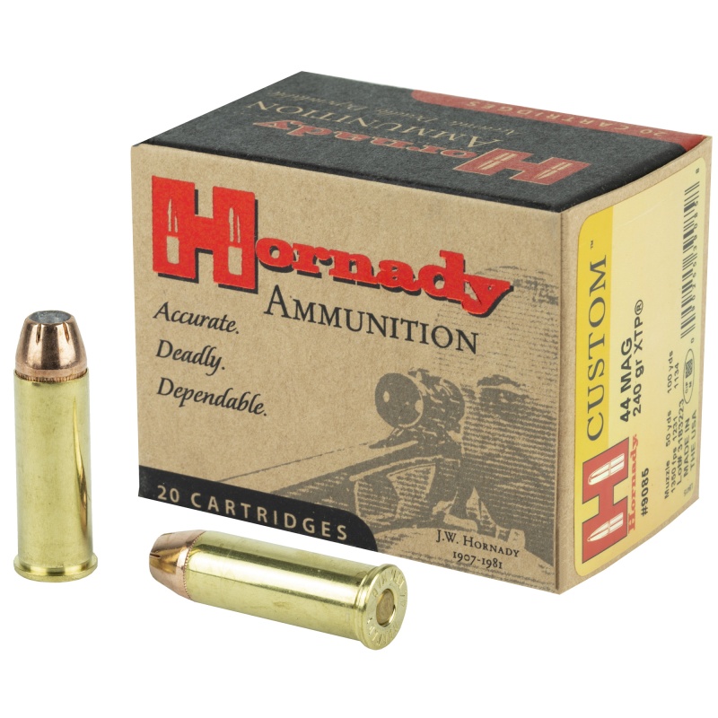 Hornady, Custom , 44Mag, 240 Grain, Xtp, 20 Round Box