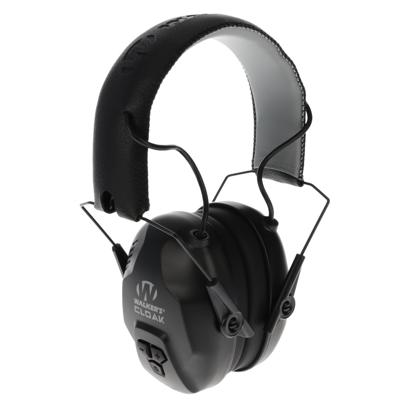Walker's, Cloak, Dual Mic, Electronic Earmuff, Black