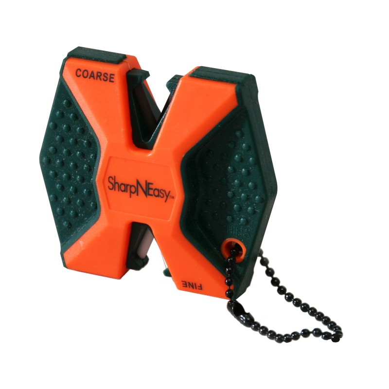 Accusharp, Model 336C, Sharpneasy Knife Sharpener, Course And Fine Rods, Orange
