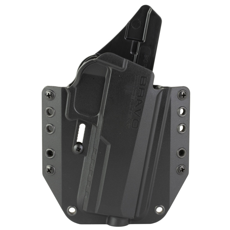 Bravo Concealment, Bca, Owb Concealment Holster, 1.5" Belt Loops, Fits Sig Sauer P320 Full Size, Right Hand, Black, Polymer