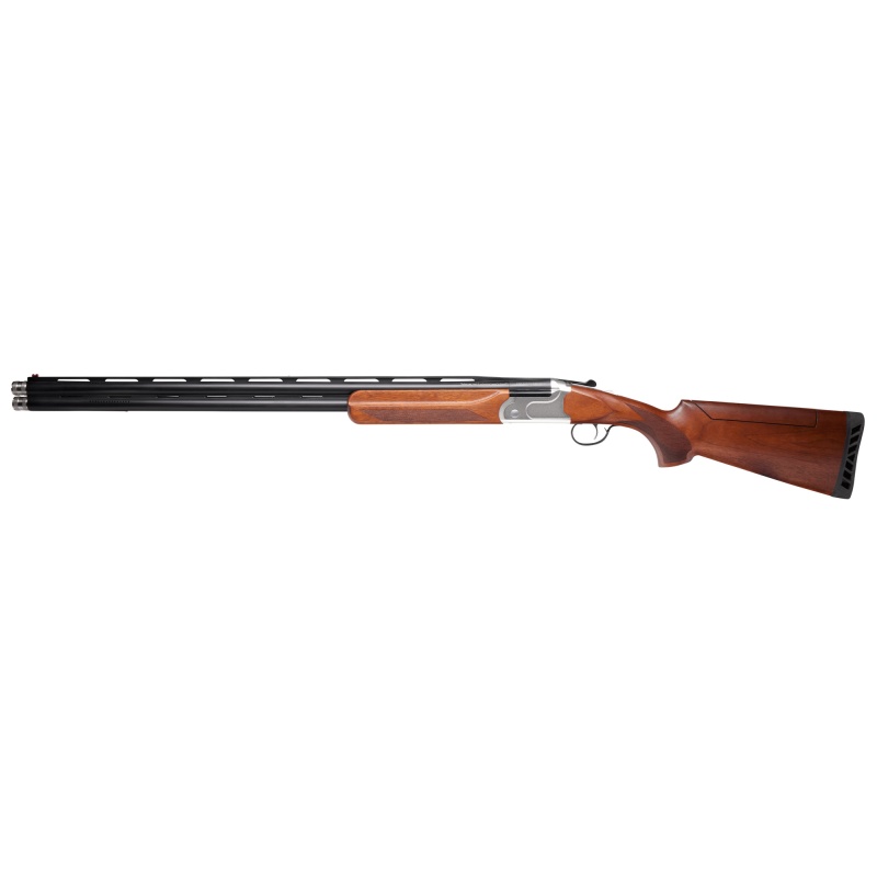 Stevens, 555 Sport, Over/Under Shotgun, 20 Gauge, 3" Chamber, 30" Ported Barrel, Matte Finish, Black, Turkish Walnut Stock And Forend, Fiber Optic Front Sight, Aluminum Alloy Silver Receiver, 2 Rounds, Includes 5 Extended Choke Tubes - F,Im,M,Ic,c