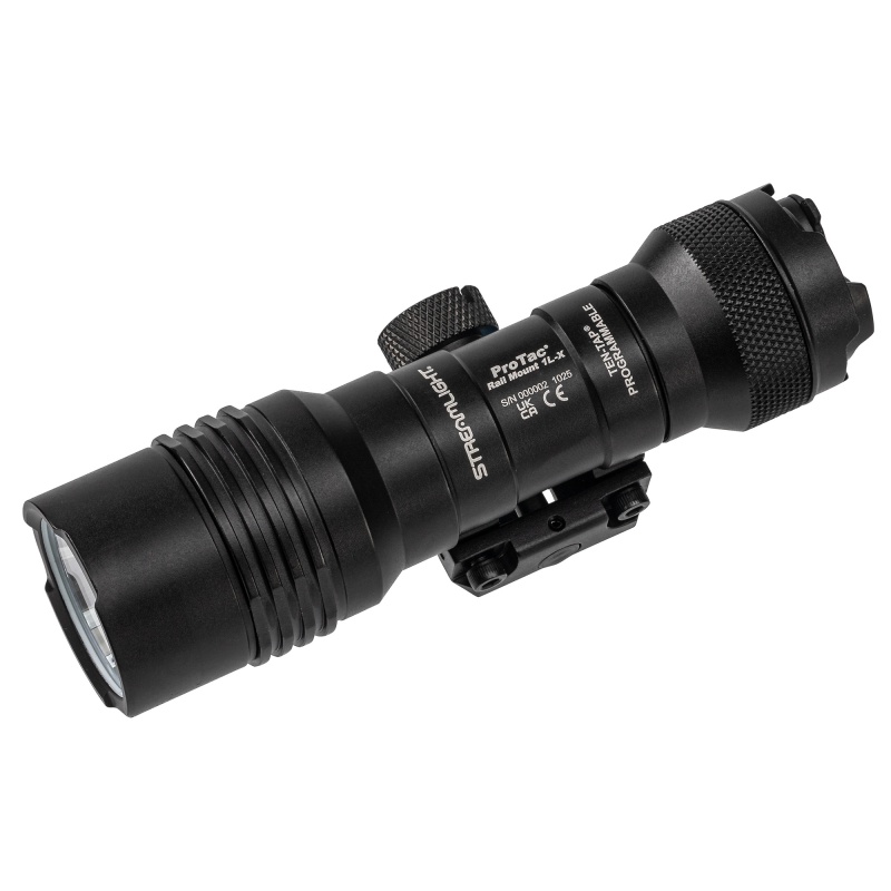 Streamlight, Protac Rail Mount 1L-X Pro, Compact Multi-Fuel Weapon-Mounted Tactical Light, Fits 1913 Picatinny Rail, Anodized Finish, Black, 500 Lumens And 18,000 Candela, Includes Jack Cap, M-Lok Kit, Momentary Switch, Hardware Kit, 2.5Mm Allen Wrench, And (1)-Cr123a Lithium Battery