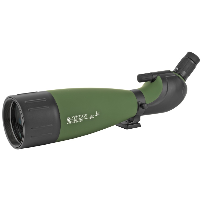 Konus, Konuspot-100, Spotting Scope, 20-60X100, 74Oz, Green/Black Color, Includes Storage Case, Smart Phone Adapter, (Tripod Not Included)