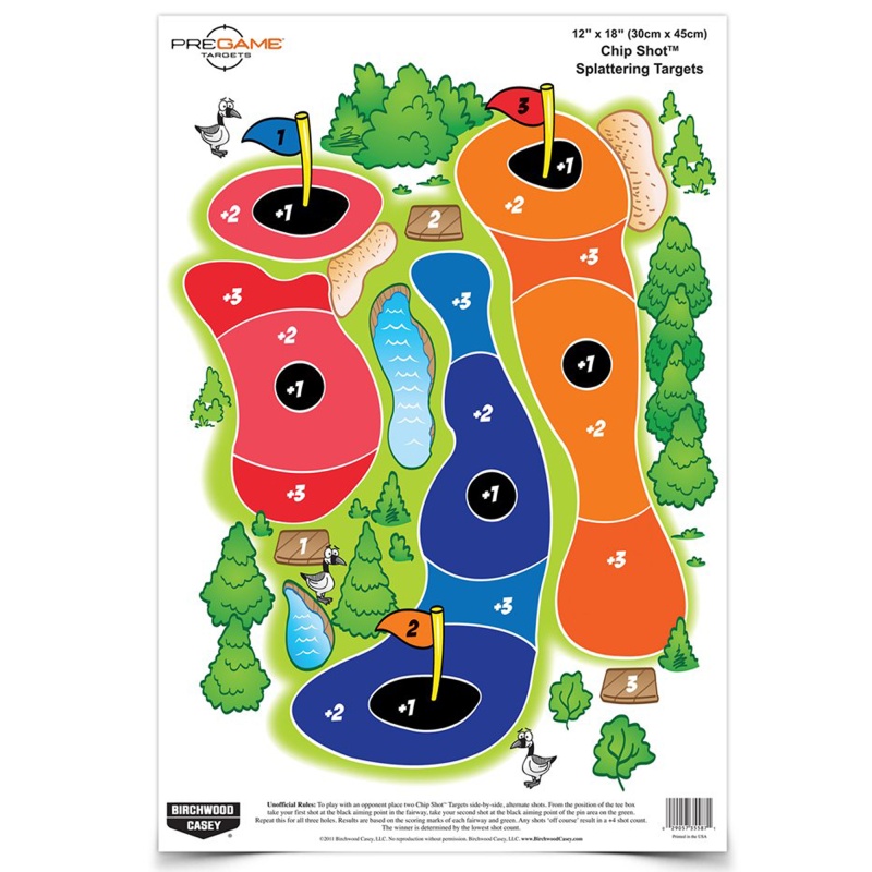Birchwood Casey, Pregame Target, Chip Shot, 12X18, 8 Targets