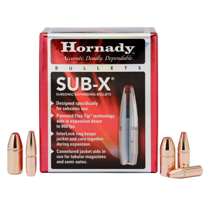 Hornady, Sub-X, .458 Diameter, 410 Grain, Flex Tip, 50 Count