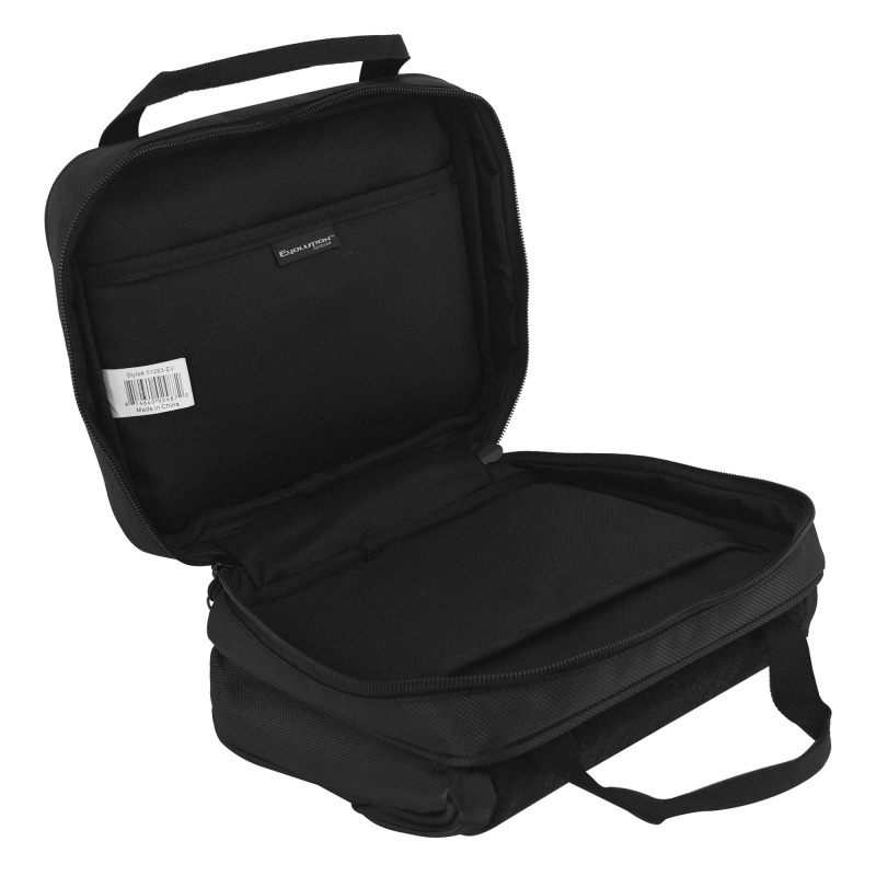 Evolution Outdoor, Tactical 1680 Series, Tactical Double Pistol Case, Fits 2 Full Size Pistols, Polyester, Black
