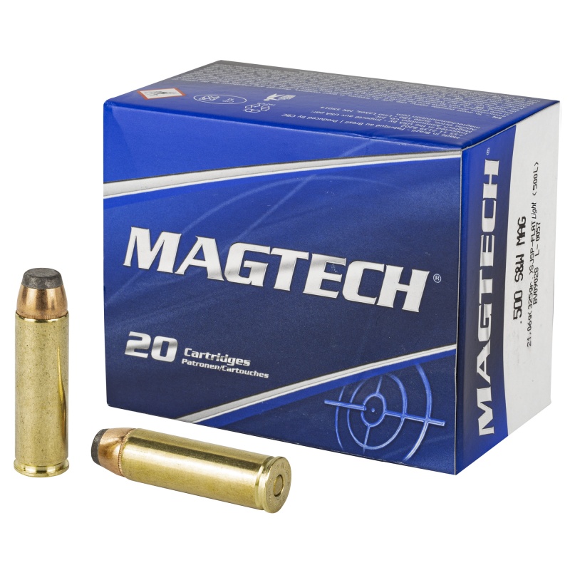 Magtech, Hunting, 500 S&W, 325 Grain, Semi Jacketed Soft Point Light, 20 Round Box