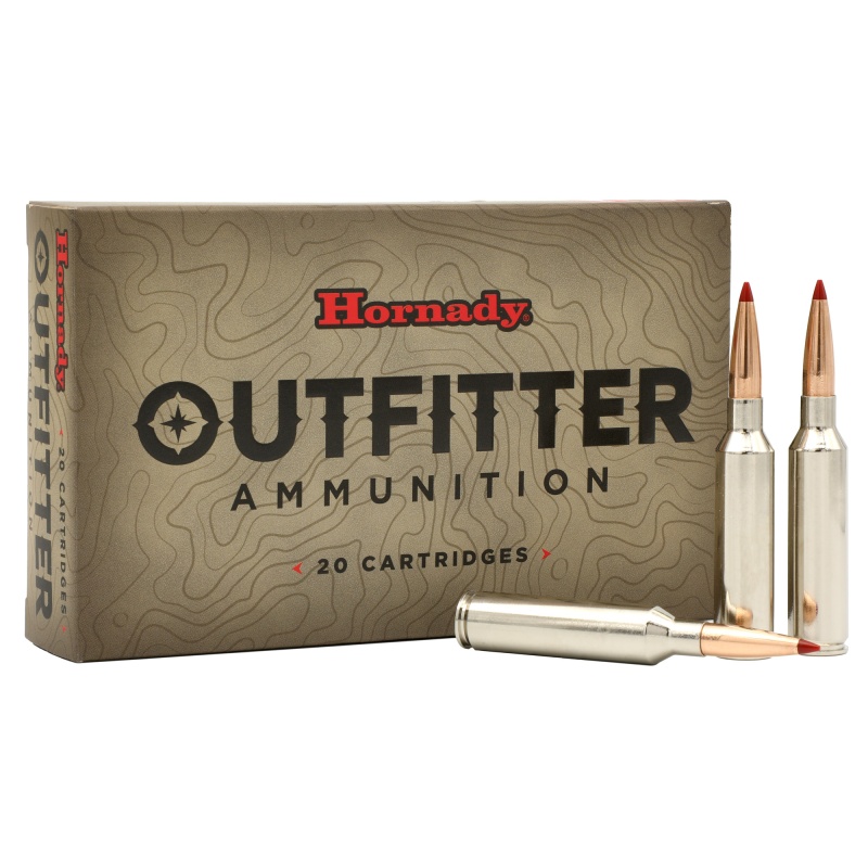 Hornady, Outfitter, 7Mm Prc, 160 Grain, Copper Alloy Expanding Projectile, 20 Round Box