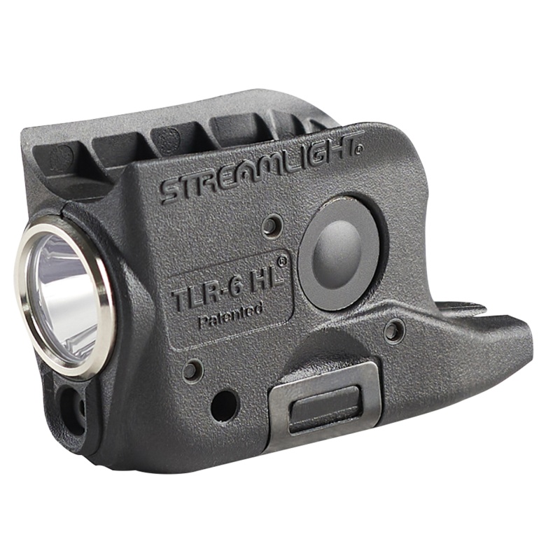 Streamlight, Tlr-6 Hl, Tac Light With Green Laser, Fits Glock 42 & 43, 300 Lumens, Matte Finish, Black, Includes Three Slb2 Batteries With Usb-C Charging Case