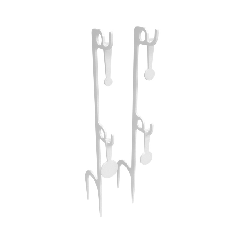 Birchwood Casey, Ar500 Gong, Rimfire Target Set, 1/4", 1-Hole, White, Includes 4 Round Steel Targets