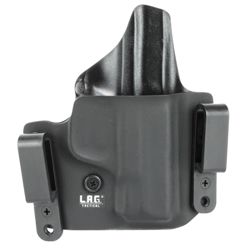 L.A.G. Tactical, Inc., Defender Series, Owb/Iwb Holster, Fits S&W M&P Shield 9/40, Kydex, Right Hand, Black Finish