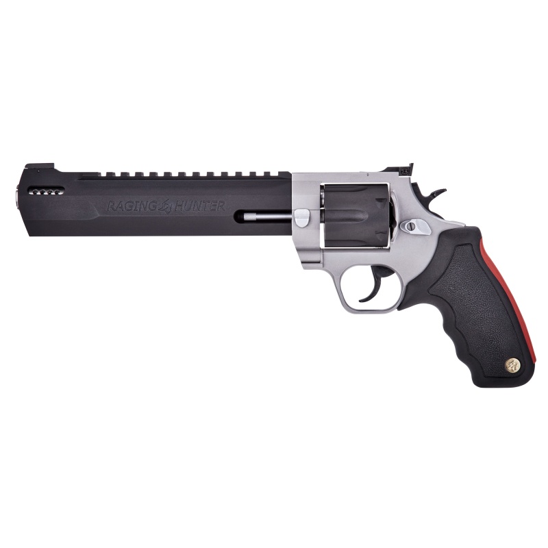 Taurus Usa, Raging Hunter, Double Action/Single Action, Steel Frame, Revolver, Large Frame, 500 S&W, 5.12" Barrel, Black Cylinder/Barrel, Silver Frame, Rubber Grips, Adjustable Rear Sight, 5 Rounds