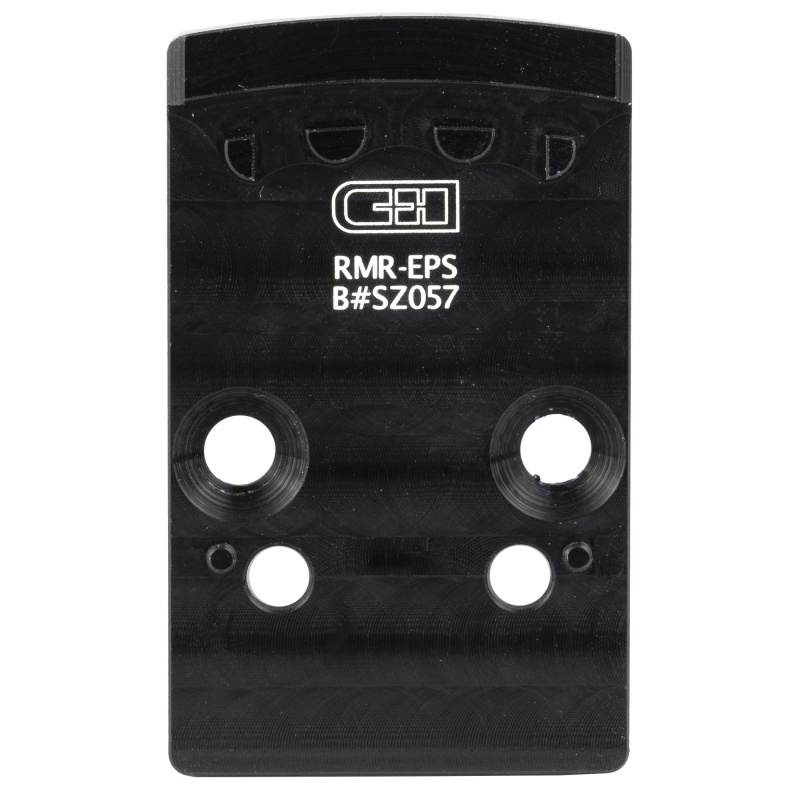 C&H Precision, V4, Optic Mounting Plate, For Converting Trijicon Rmr Footprint To Holosun Eps/Eps Carry, Anodized Finish, Black