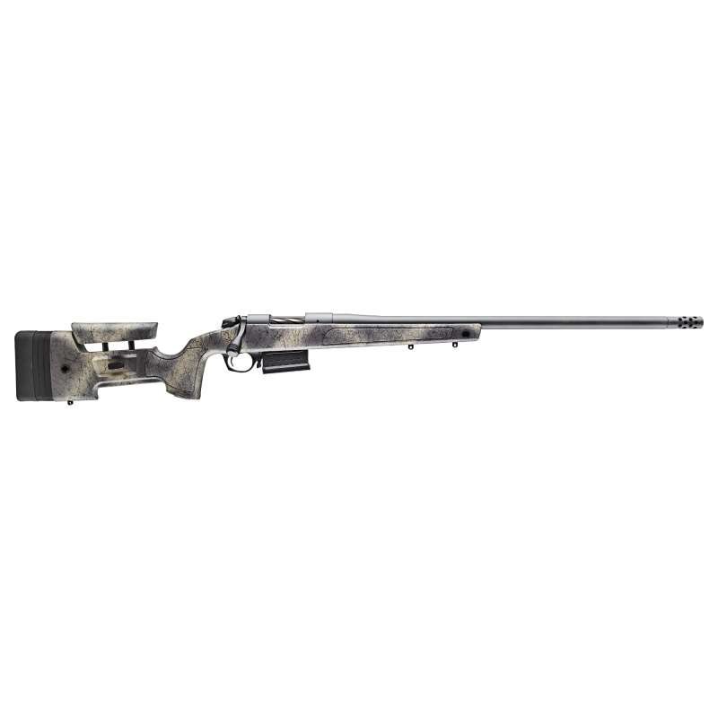 Bergara, B-14 Wilderness Series Hmr Rifle, Bolt Action Rifle, 300 Winchester Magnum, 26" Barrel, Threaded 5/8X24, Cerakote Finish, Gray, Molded Stock W/ Mini-Chassis, Omni Muzzle Brake, Fluted Bolt, 5 Rounds, 1 Magazine, Right Hand