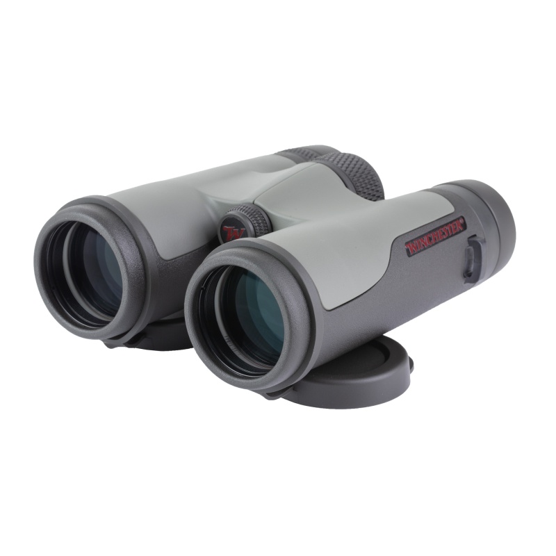 Winchester Supreme Optics, Supreme Binocular, 10X Magnification, 42Mm Objective, Matte Finish, Black And Gray, Includes Lens Covers, Cleaning Cloth, Chest Harness, And Padded Case