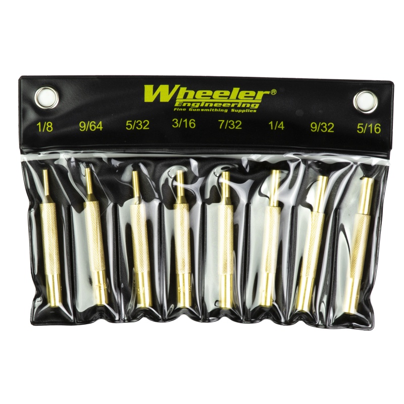 Wheeler Brass Punch Kit, 8 Piece, with Storage Pouch