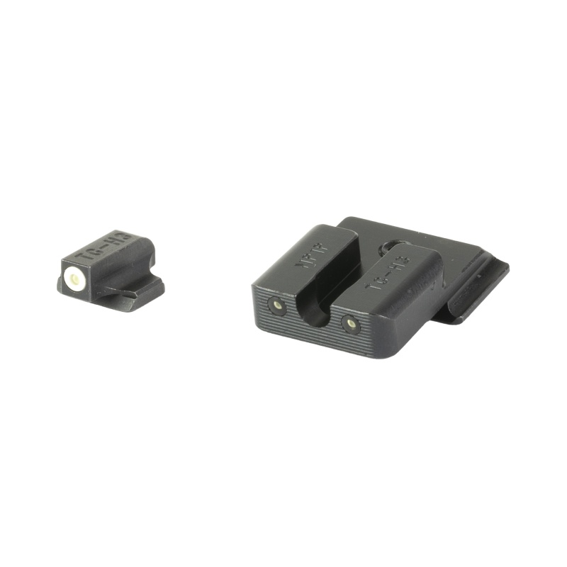Truglo, Tritium Pro, Sight Set, For S&W M&P, Green Tritium, White Ring On Front Sight