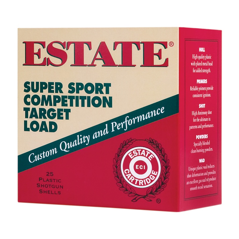 Federal, Estate, Super Sport, 12 Gauge 2.75", #7.5, 1-1/8 Oz, 25 Round Box