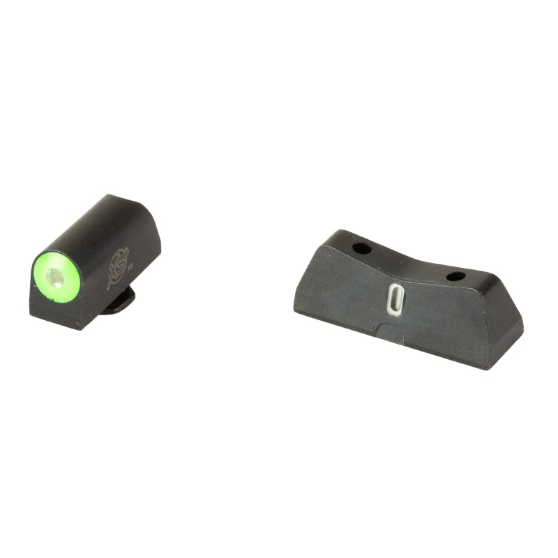 Xs Sights, Dxt2 Pro Big Dot Sights, Fits Glock 42/43/43X/48, Black Nitride Finish, Green, Tritium Front/Rear