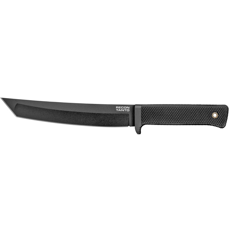 Cold Steel, Recon Tanto, Fixed Blade Knife, 7" Blade, Sk-5 With Black Tuff-Ex Finish, Includes Secure-Ex Sheath