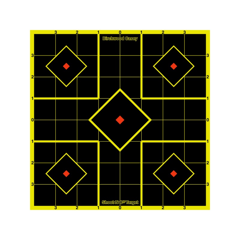 Birchwood Casey, Shoot-N-C Target, Sight-In, 8", 6 Targets