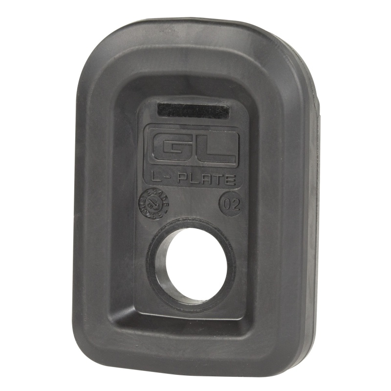 Magpul Industries, Gl L-Plate, Fits Pmag 17 Gl9 And Pmag 15 Gl9, Replaces Original Pmag Gl9 Floor Plate, Reinforced Polymer With Rubber Overmold, 3 Pack, Black, Fits Glock
