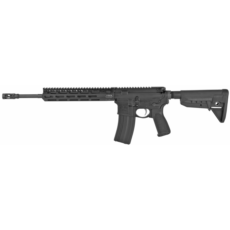 Bravo Company, Recce 14 Mcmr-Lw Carbine, Semi-Automatic Rifle, 223 Remington/5.56 Nato, 14.5" Pinned (16" Oal) Enhanced Light Weight Barrel, 1:7 Twist, Anodized Finish, Black, Mod 0 Stock, Mod 3 Pistol Grip, Kmr Mcmr 10" Handguard, Bcmgunfighter Mod 1 Compensator, 30 Rounds, 1 Magazine