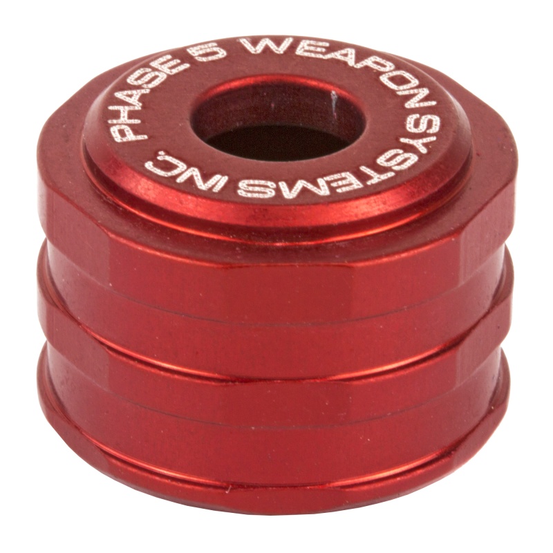 Phase 5 Weapon Systems, Low Drag, High Visibility Magazine Follower, Red, Made From Precision Machined 7075-T6 Aluminum, Fits Benelli M2 & M4, Mossberg 930 & 500, Remington 1100, 870 & 11-87, Stoeger M3000, Keltec Ksg (Fits Most Factory 12 Gauge Shotguns Magazine Tubes And Extensions Without Spring Follower Retention Dimples)