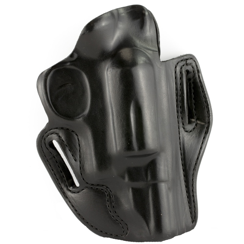 Desantis Gunhide, 002, Speed Scabbard, Belt Holster, 2 Belt Slots, No Tension Screw, Fits S&W Governor, Right Hand, Black Leather