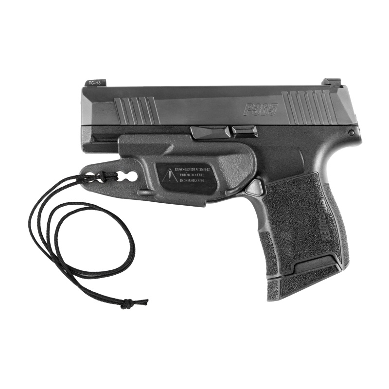 Raven Concealment Systems, Vanguard, Inside Waistband Holster, Fits Sig P365/P365x/P365xl, Polymer, Black, Ambidextrous, Lanyard