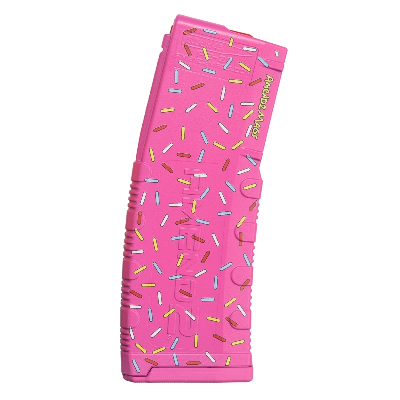 Amend2, Sprinkle Magazine, 223 Remington/5.56 Nato, 30 Rounds, Fits Ar-15 Rifles, Polymer, Pink