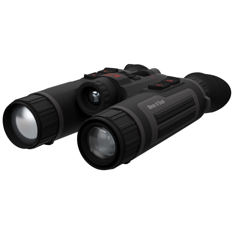 Atn Corp, Binox 6, Laser Rangefinder, Thermal Binocular, Dual Multispectral, 5.5-44X Magnification, 35Mm Objective, Black, Includes Carry Case And Charging Cable