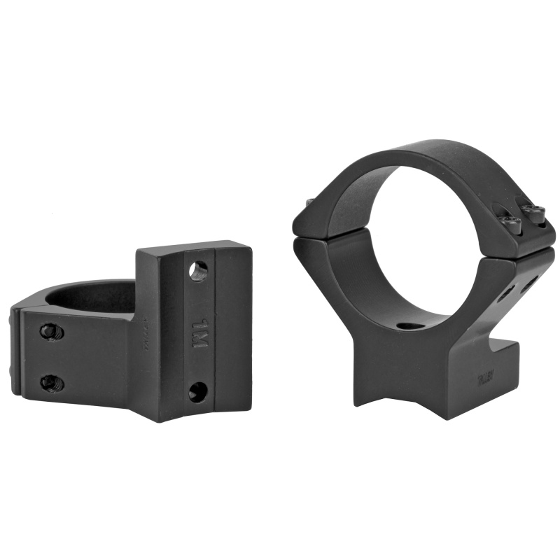 Talley Manufacturing, Light Weight Ring/Base Combo, 30Mm Med, Black Finish, Alloy, Fits Savage Round Receiver W/ Accutrigger, A17, A22, Remington 783, Ruger American Short Action, Stiller Predator, Stevens 200, Thompson Center Venture, Compass