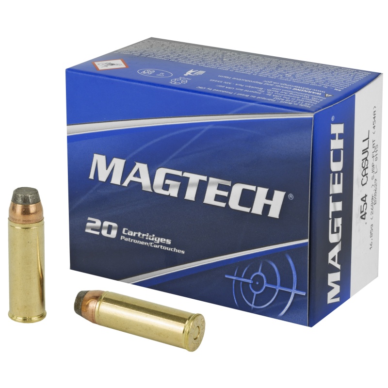 Magtech, Sport Shooting, 454, 260 Grain, Semi Jacketed Soft Point, 20 Round Box