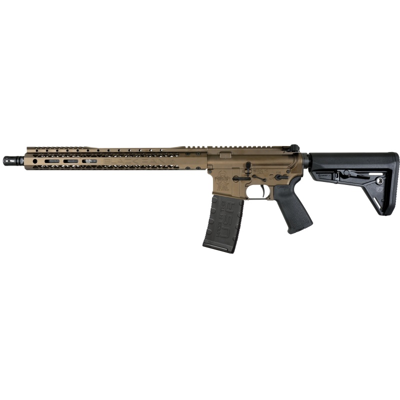 Black Rain Ordnance, Spec+, Semi-Automatic Rifle, Ar, 223 Remington/5.56 Nato, 16" Chrom-Moly Barrel, Cerakote Finish, Midnight Bronze, Magpul Pistol Grip, Magpul Stock, Black, 30 Rounds, 1 Magazine