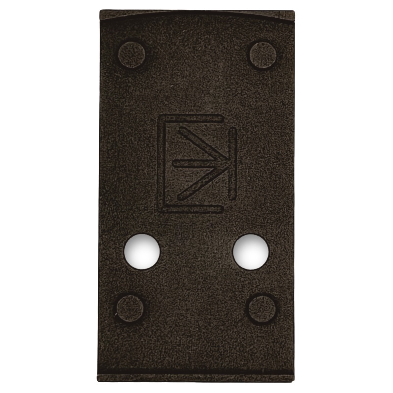 Calculated Kinetics, Dogtag Optic Plate, For Leupold Deltapoint Pro, Fits Glock Gen 6, Anodized Finish, Black