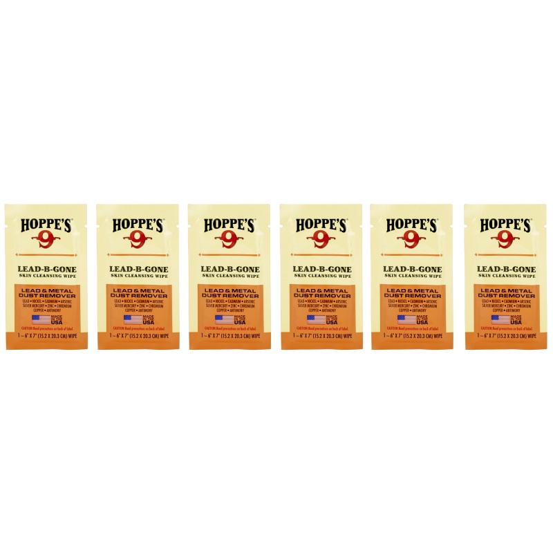Hoppe's, Lead Be Gone, Wipes, 6 Count