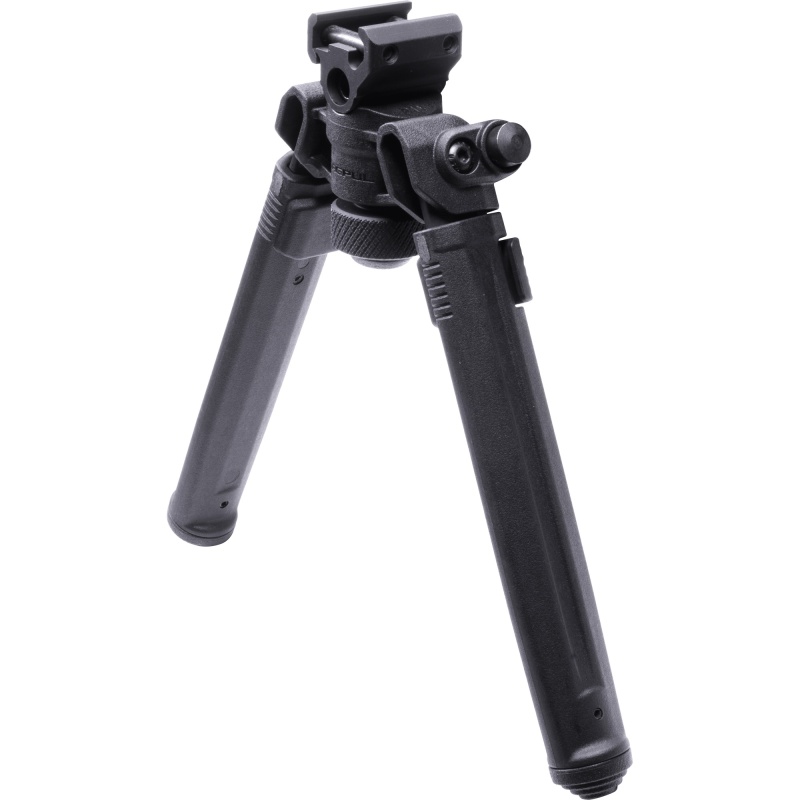 Magpul Industries, Bipod, Hard Anodized 6061 T-6 Aluminum, Fits 1913 Style Picatinny Rails, 6.3"-10.3" Length, Weight 11Oz, Black Finish